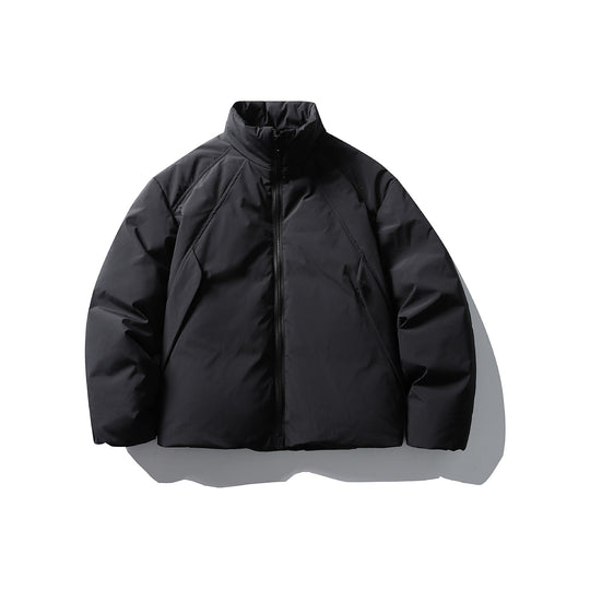 Herren Boxy Thermo-Isolationsjacke mit hohem Stehkragen und minimalistischer Außenhülle Nord Taschen