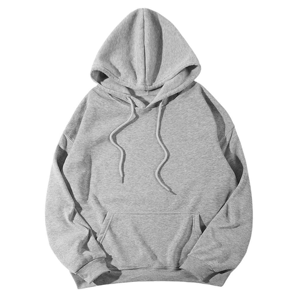 Unisex nan Oversize-Fleece-Hoodie mit tiefer Schulter, Kängurutasche und breitem Rippbund Nord Taschen