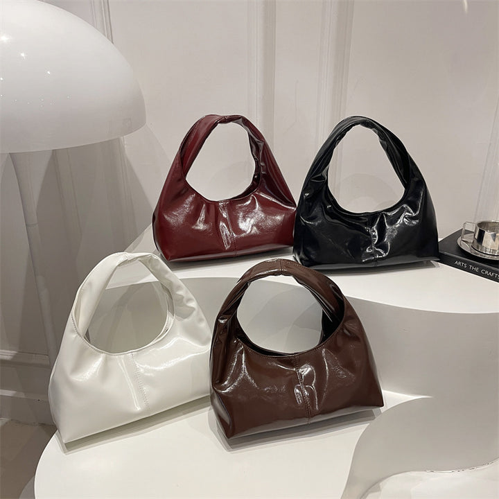 Damen Hobo-Handtasche mit elegantem, glänzendem Finish Nord Taschen