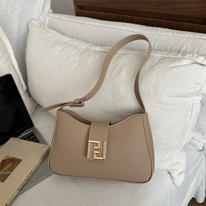 Damen modische Schultertasche mit elegantem Verschluss Nord Taschen