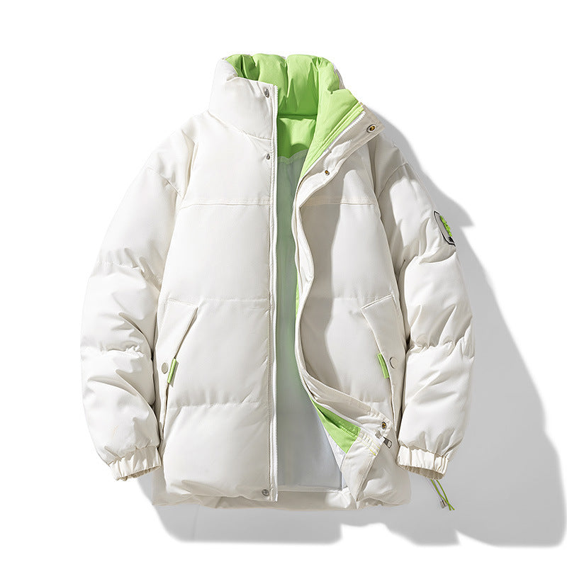 Damen Wattierte Steppjacke mit hohem Stehkragen, kontrastiertem Futter und Kordelzug Nord Taschen