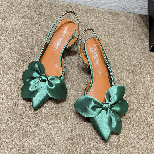 Damen elegante Slingback-Pumps mit Zierflügeln Nord Taschen