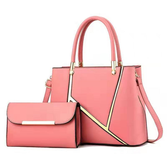 Damen Handtaschen Set mit schickem Clutch und goldenen Akzenten Nord Taschen