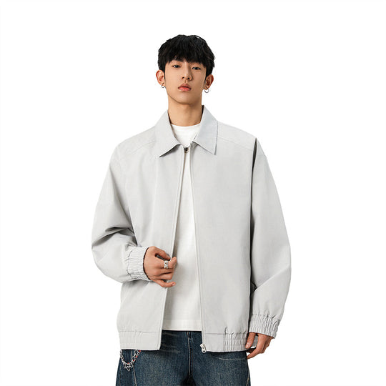 Herren Legere Übergangsjacke mit Reißverschluss und elastischem Saum Nord Taschen