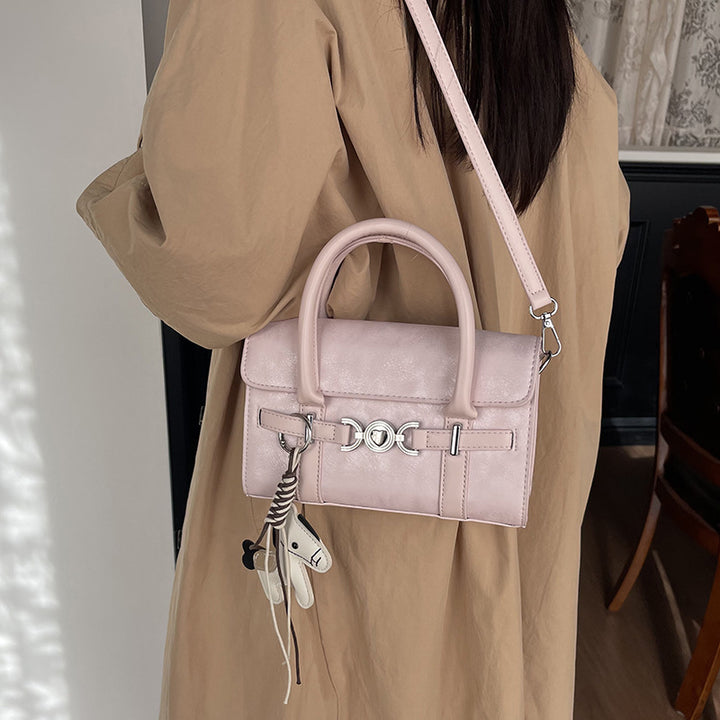 Damen Designer-Handtasche mit verstellbarem Schulterriemen und abnehmbarem Anhänger Nord Taschen