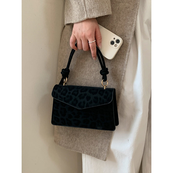 Damen Hobo-Tasche mit wildem Leopardenmuster und elegantem Knotenverschluss Nord Taschen
