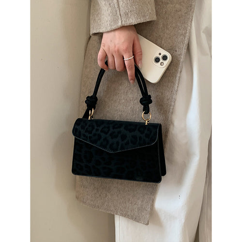 Damen Hobo-Tasche mit wildem Leopardenmuster und elegantem Knotenverschluss Nord Taschen