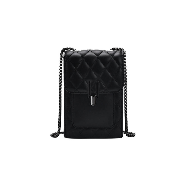 Damen elegante Handtasche mit Kettenriemen und gesteppter Optik Nord Taschen