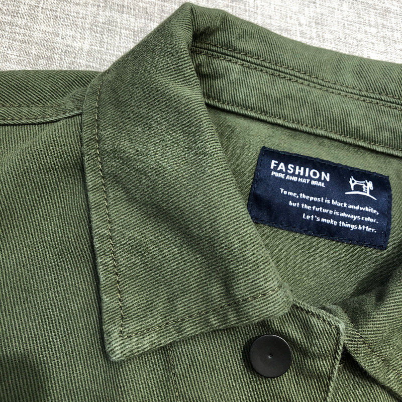 Herren Utility-Fieldjacke mit vier aufgesetzten Pattentaschen und klassischem Hemdkragen Nord Taschen