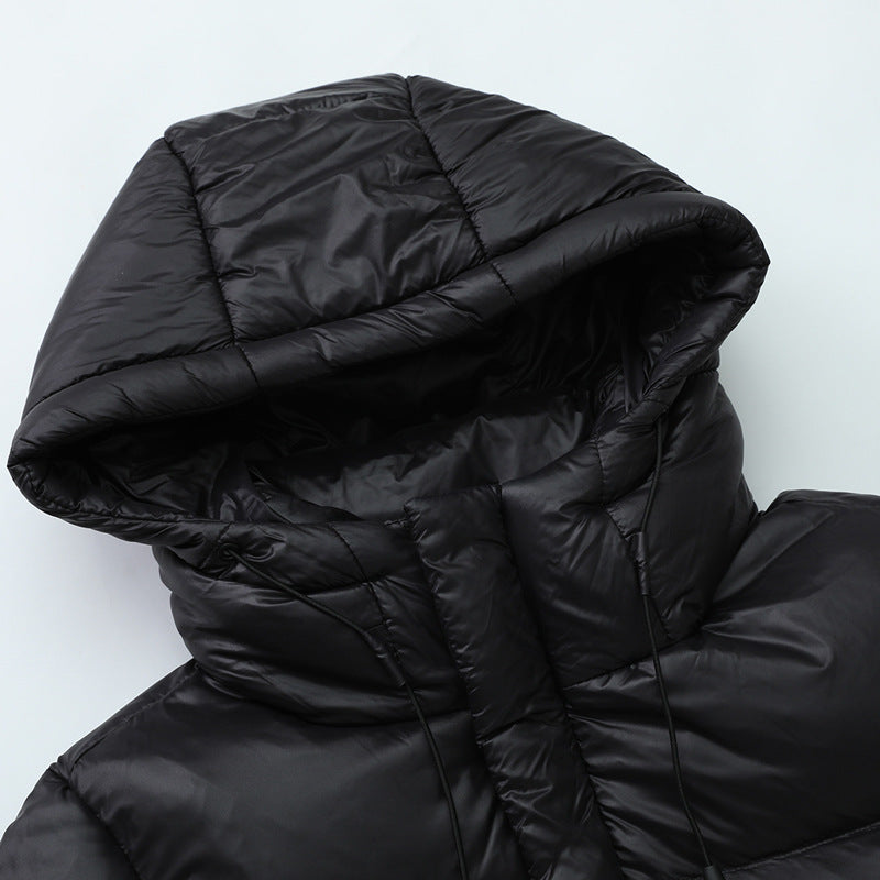 Damen Lange Daunenjacke Nord Taschen