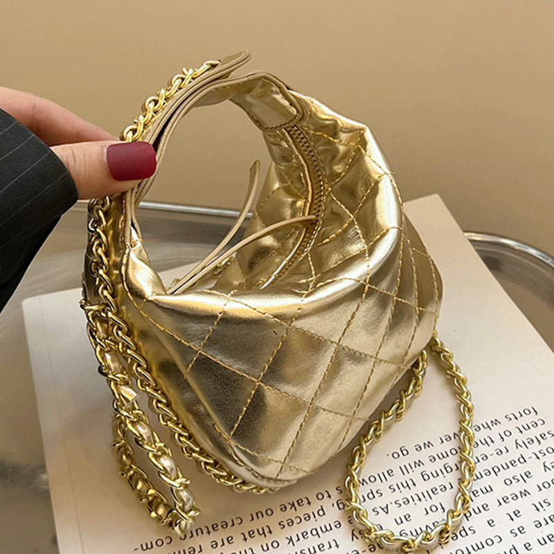 Damen modische Hobo-Tasche mit verstellbarem Schulterriemen und stilvoller Steppung Nord Taschen