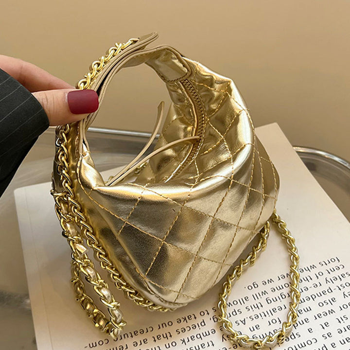 Damen modische Hobo-Tasche mit verstellbarem Schulterriemen und stilvoller Steppung Nord Taschen