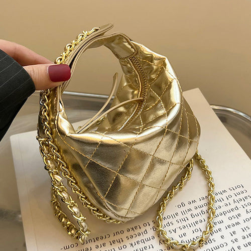 Damen modische Hobo-Tasche mit verstellbarem Schulterriemen und stilvoller Steppung Nord Taschen