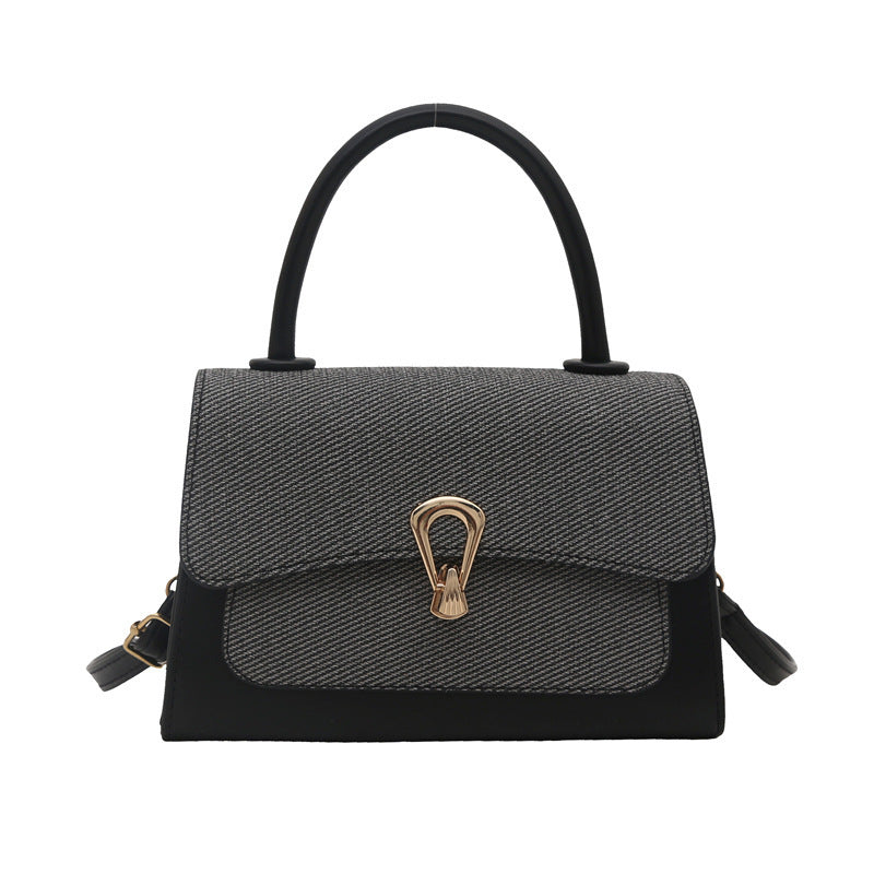 Damen elegante Handtasche mit strukturierter Oberfläche und goldenen Akzenten Nord Taschen