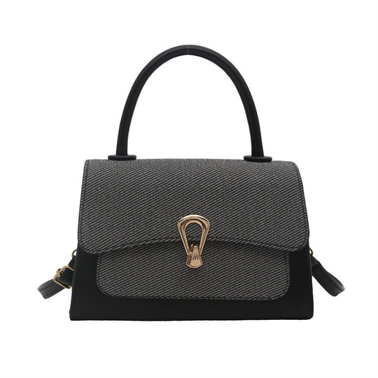 Damen elegante Handtasche mit strukturierter Oberfläche und goldenen Akzenten Nord Taschen