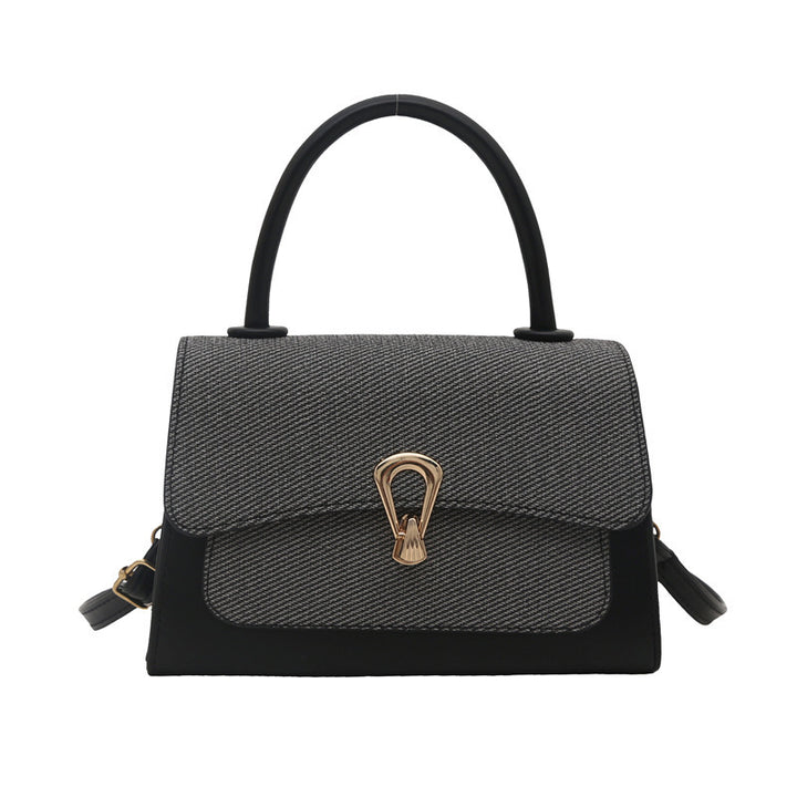 Damen elegante Handtasche mit strukturierter Oberfläche und goldenen Akzenten Nord Taschen