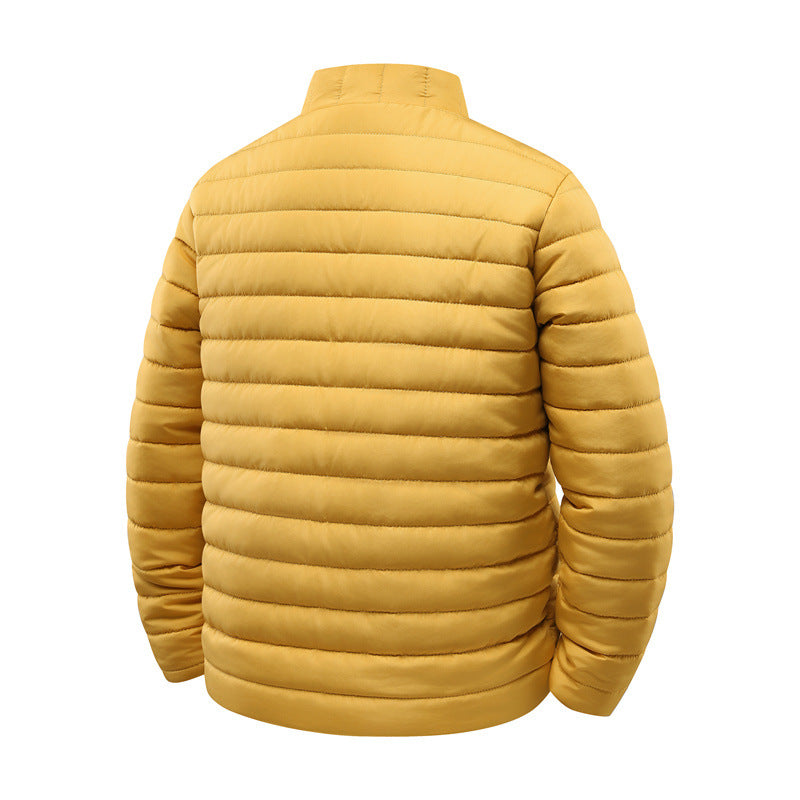 Herren Steppjacke mit leichter Thermoisolierung und hohem Stehkragen Nord Taschen