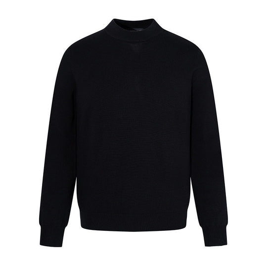 Herren Feinstrickpullover mit leichtem Stehkragen und gerippten Bündchen Nord Taschen