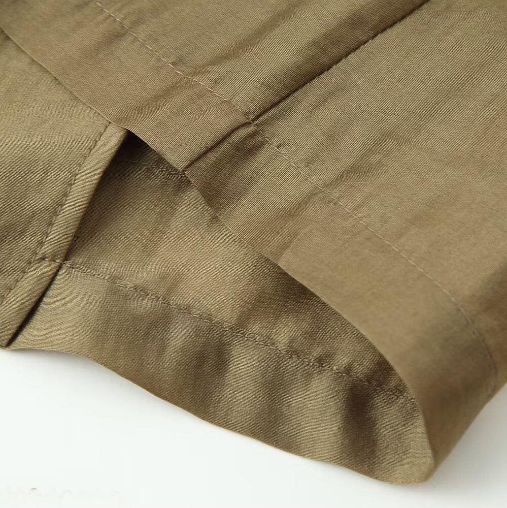 Damen Mandarin-Jacke mit Stehkragen und chinesischen Knotenverschlüssen Nord Taschen