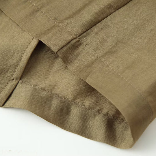 Damen Mandarin-Jacke mit Stehkragen und chinesischen Knotenverschlüssen Nord Taschen