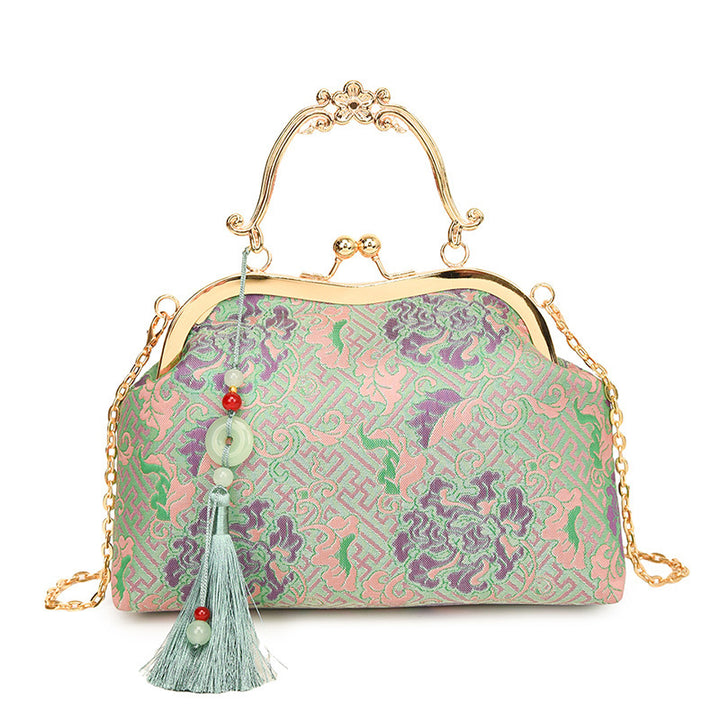 Damen Designer-Handtasche mit goldenen Details Nord Taschen