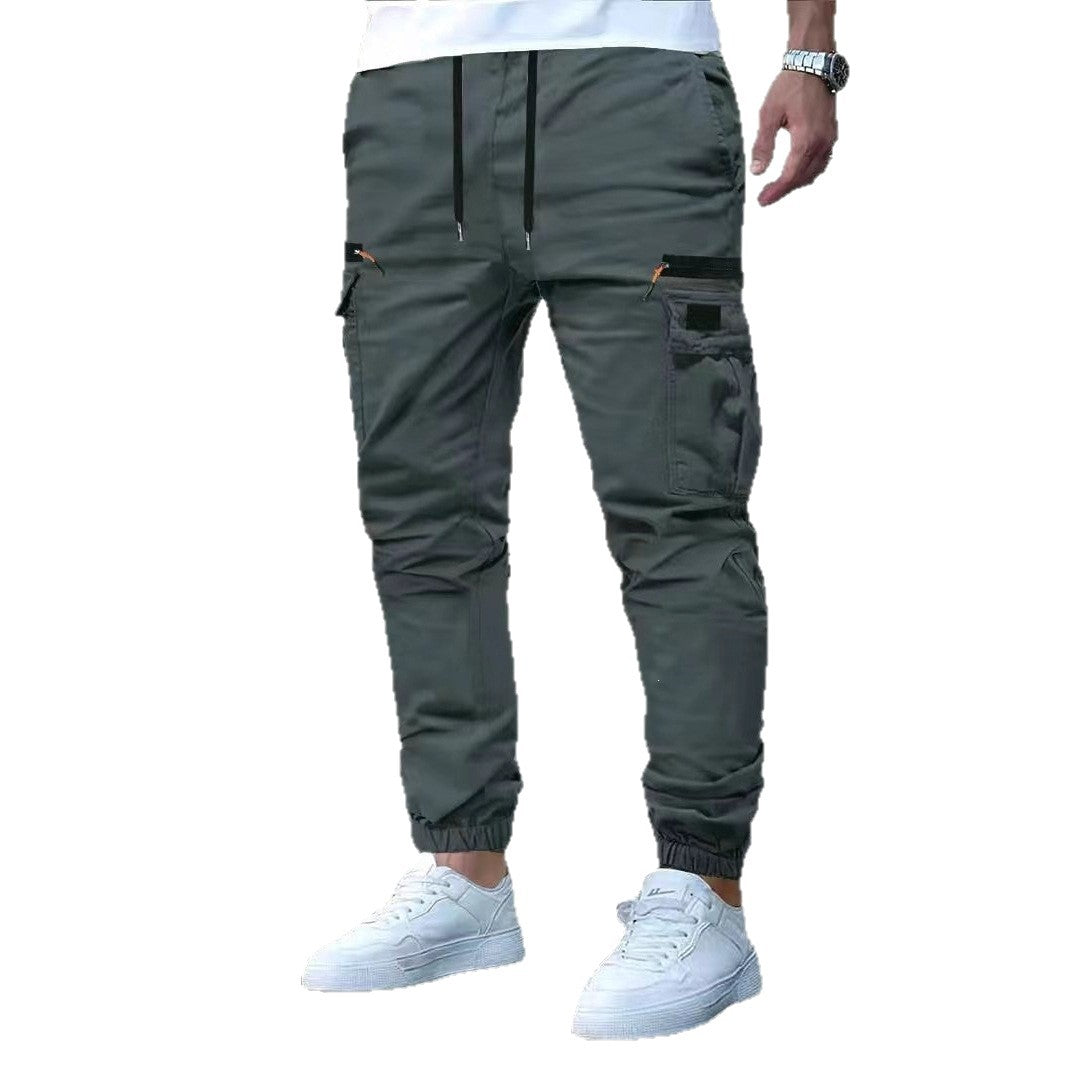 Herren Cargo-Jogginghose mit multifunktionalen Reißverschluss- und Klappentaschen, elastischem Bund & Bündchen Nord Taschen