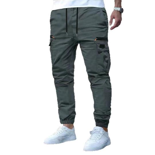Herren Cargo-Jogginghose mit multifunktionalen Reißverschluss- und Klappentaschen, elastischem Bund & Bündchen Nord Taschen