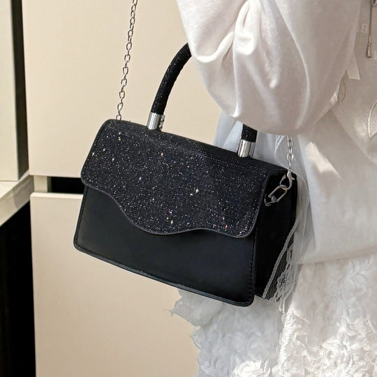 Damen Glamouröse Handtasche mit glitzerndem Obermaterial Nord Taschen