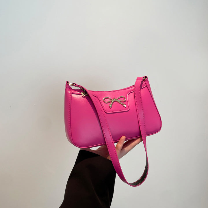 Damen modische Umhängetasche mit eleganter Schleifenapplikation Nord Taschen