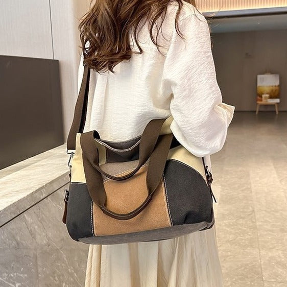 Damen modische Umhängetasche mit angesagtem Patchwork-Design Nord Taschen