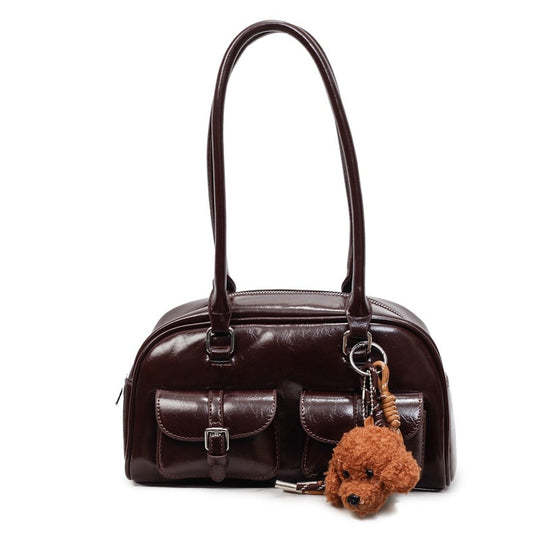 Damen elegante Handtasche mit praktischen Außenfächern Nord Taschen
