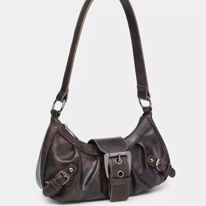 Damen Hobo-Tasche mit raffiniertem Faltendesign und edlen Metallakzenten Nord Taschen