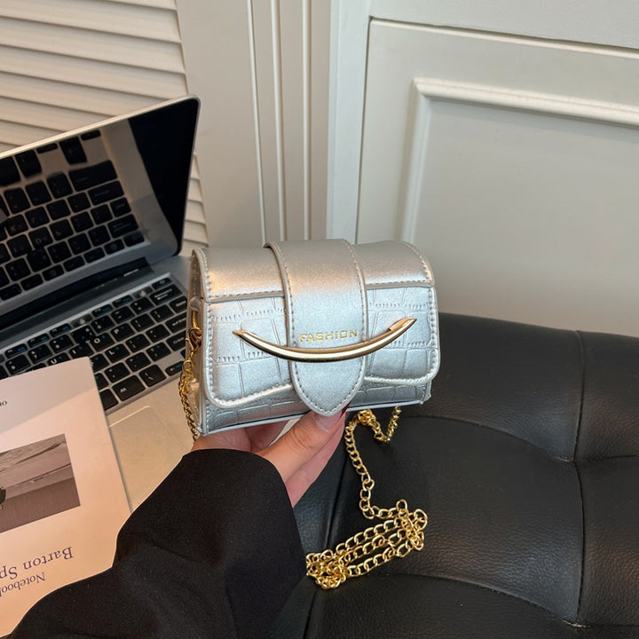 Damen Mini-Handtasche mit modernem Krokodilprägung und schickem Magnetverschluss Nord Taschen