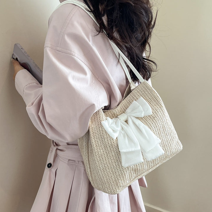 Damen elegante Hobo-Tasche mit dekorativen Schleifendetails Nord Taschen