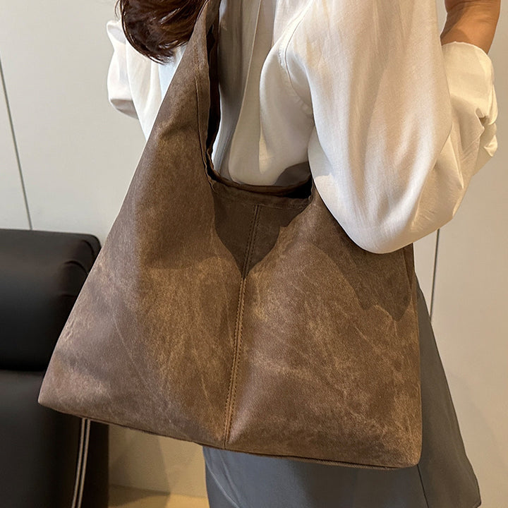 Damen elegante Hobo-Tasche aus weichem Kunstleder Nord Taschen