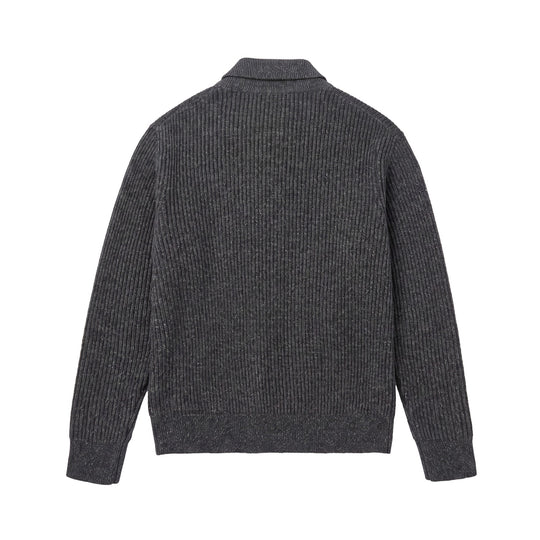 Herren Strickpullover mit Polokragen und markanter Rippenstruktur Nord Taschen