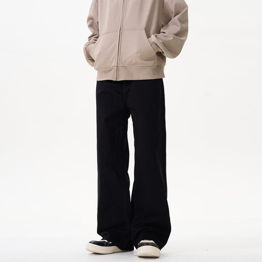 Unisex Weit geschnittene Chinohose mit tiefem Schritt und lässigem Bund Nord Taschen