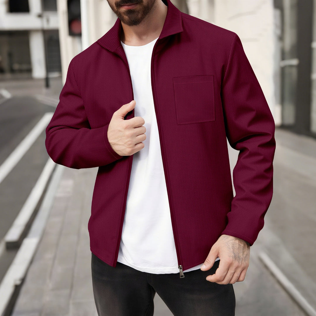Herren modische Jacke mit strukturiertem Design