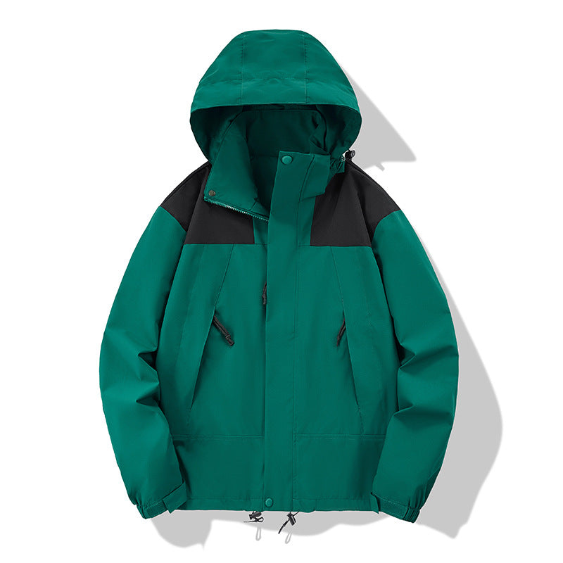 Herren wasserabweisende Softshell‑Jacke mit Kapuze, verstellbarem Saum und Multifunktionstaschen Nord Taschen