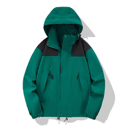 Herren wasserabweisende Softshell‑Jacke mit Kapuze, verstellbarem Saum und Multifunktionstaschen Nord Taschen