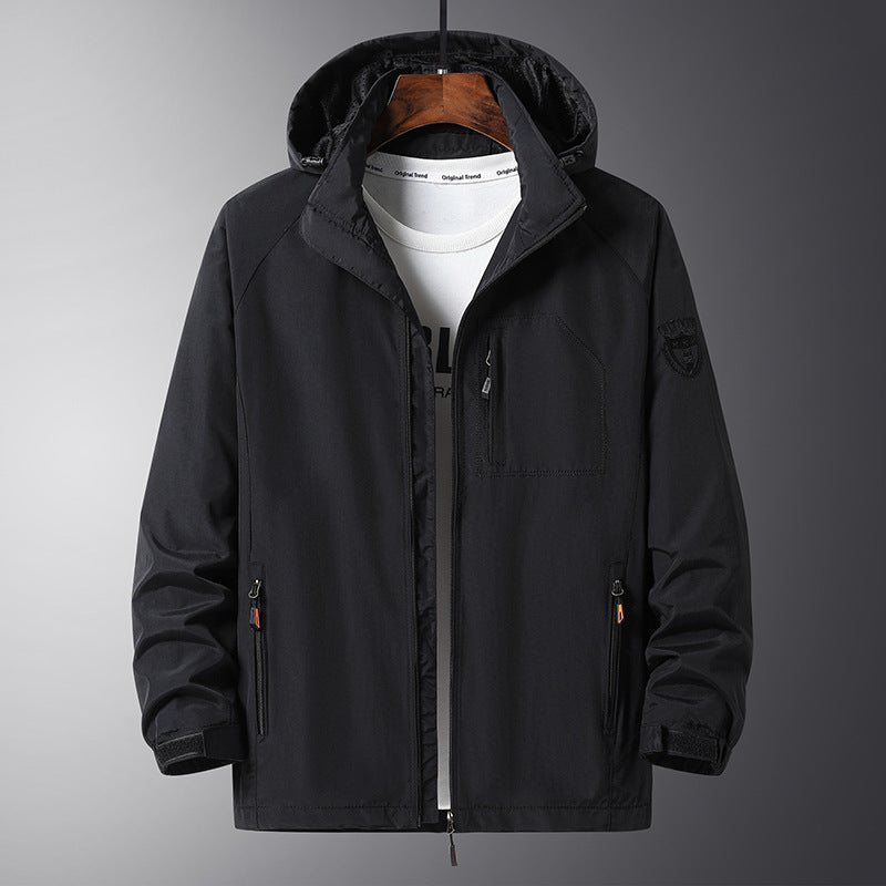 Herren Urbaner Allwetter-Reiseanorak mit Mesh-Futter und verdecktem Reißverschluss Nord Taschen
