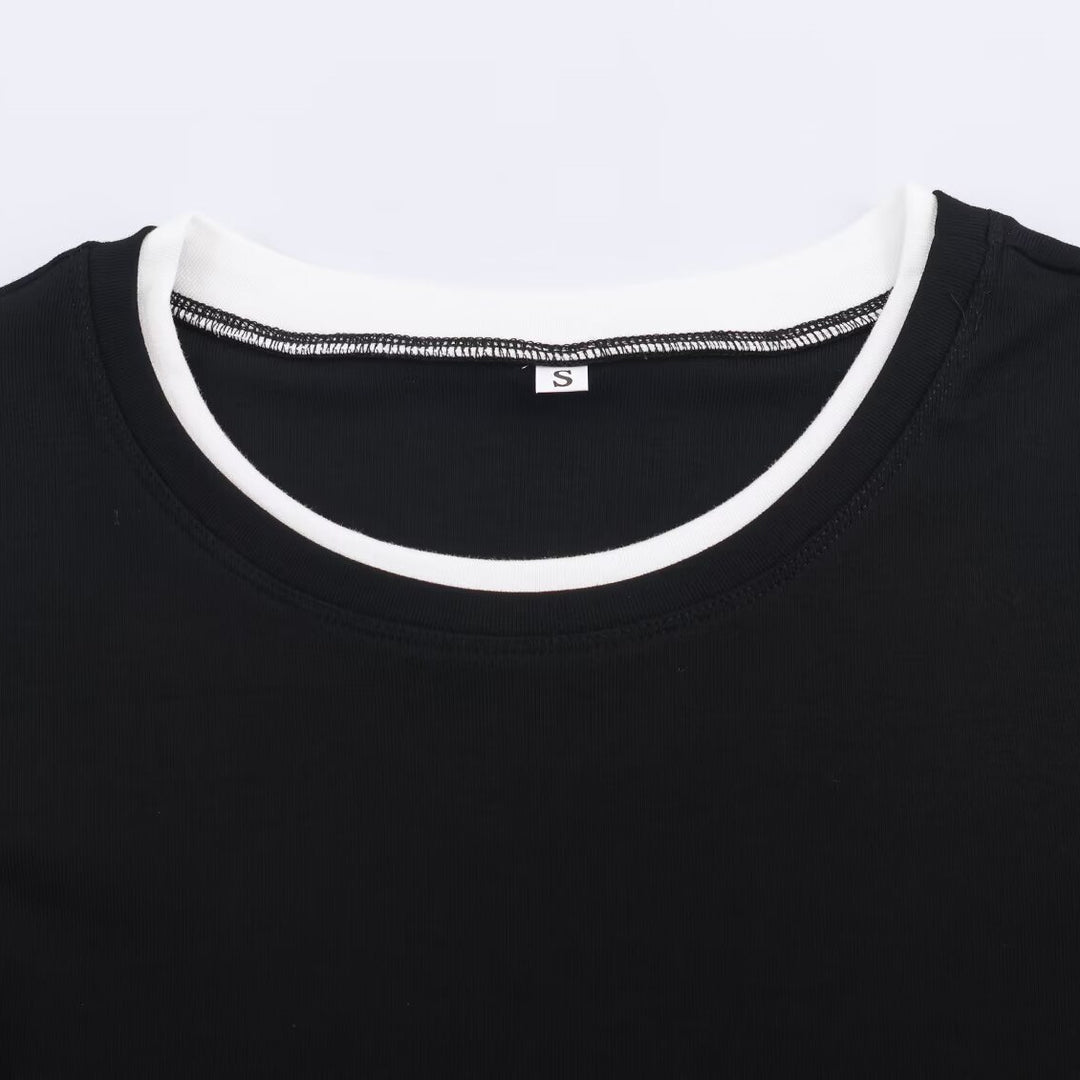 Damen Lässiges Langarm-Layering-Shirt mit doppellagigem Saum und eingesetzten Manschetten Nord Taschen