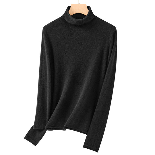 Damen Feiner Rollkragenpullover aus ultraleichtem Feinstrick mit schlanker Silhouette Nord Taschen