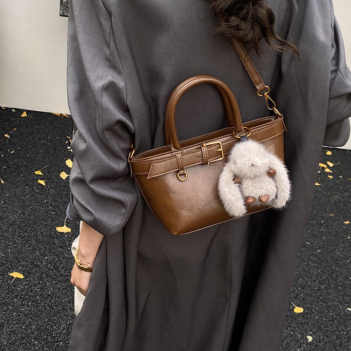 Damen Taschen mit abnehmbarem Plüschanhänger Nord Taschen
