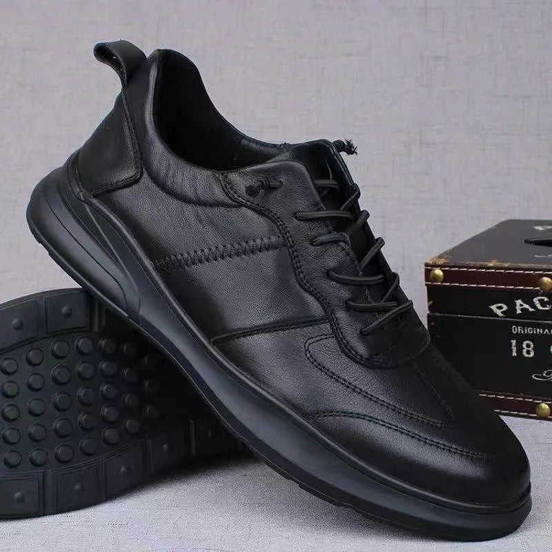 Herren Komfortable Leder Sneakers