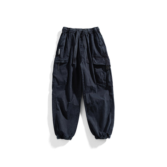 Herren Utility-Cargo-Jogger mit Gummibund, Mehrfachtaschen und Kordelzug Nord Taschen