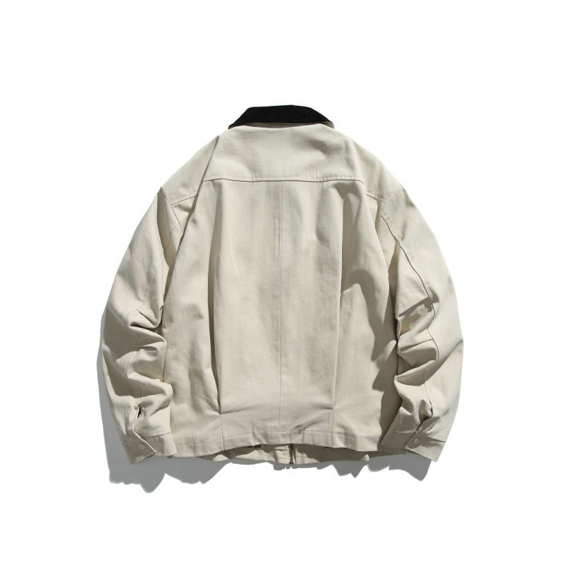 Unisex Kurz geschnittene Overshirt‑Jacke mit Cordkragen, Brustleistentasche und präzisen Nahtdetails Nord Taschen