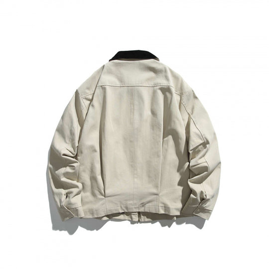 Unisex Kurz geschnittene Overshirt‑Jacke mit Cordkragen, Brustleistentasche und präzisen Nahtdetails Nord Taschen
