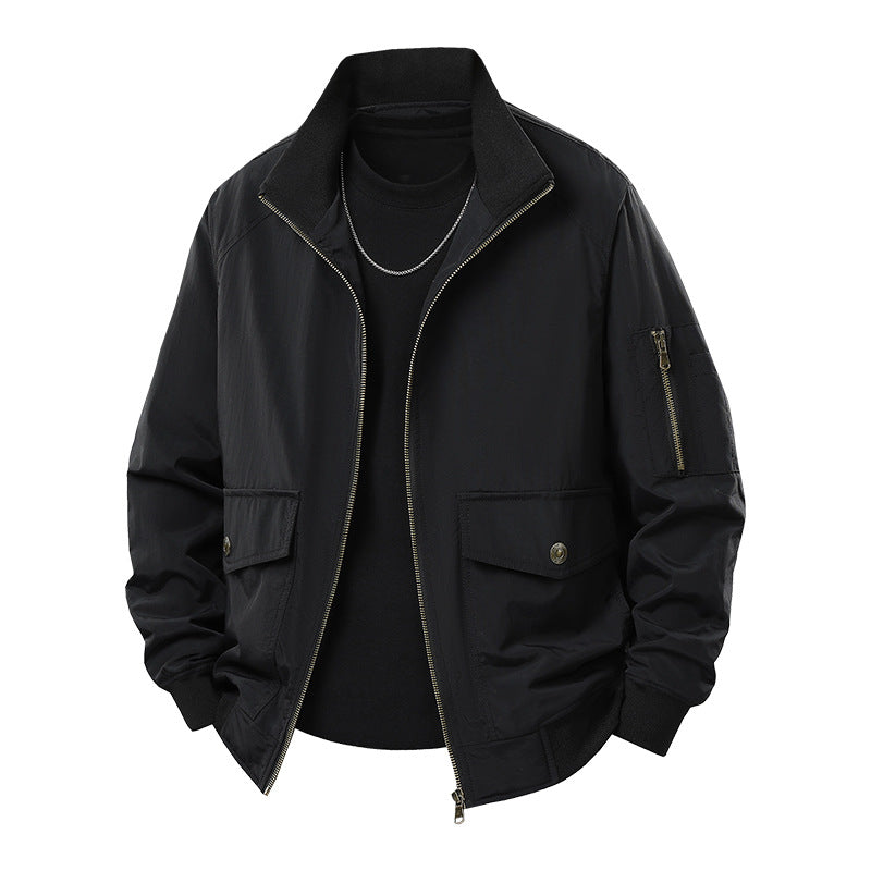 Herren Sportliche Jacke mit hohen Kragen und praktischen Taschen Nord Taschen