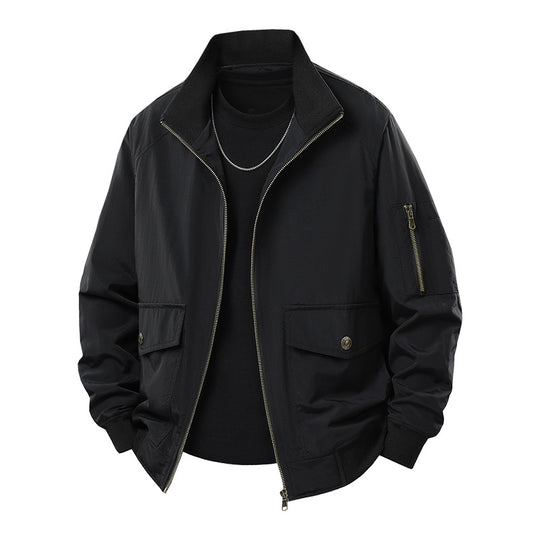 Herren Sportliche Jacke mit hohen Kragen und praktischen Taschen Nord Taschen